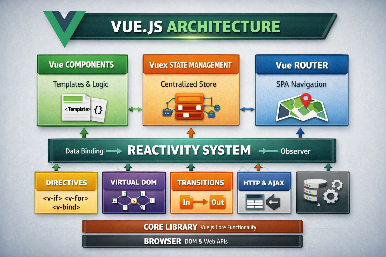 Vue logo illustration